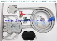 EC6409 12 Lead EKG Cable AHA Klip PN 040-001643-00 EKG Kabel Batang Dan Timbal Set